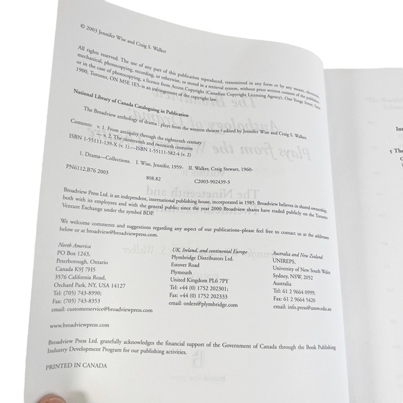 The Broadview Anthology of Drama, Volume 1 & 2 Textbooks - Picture 8 of 14